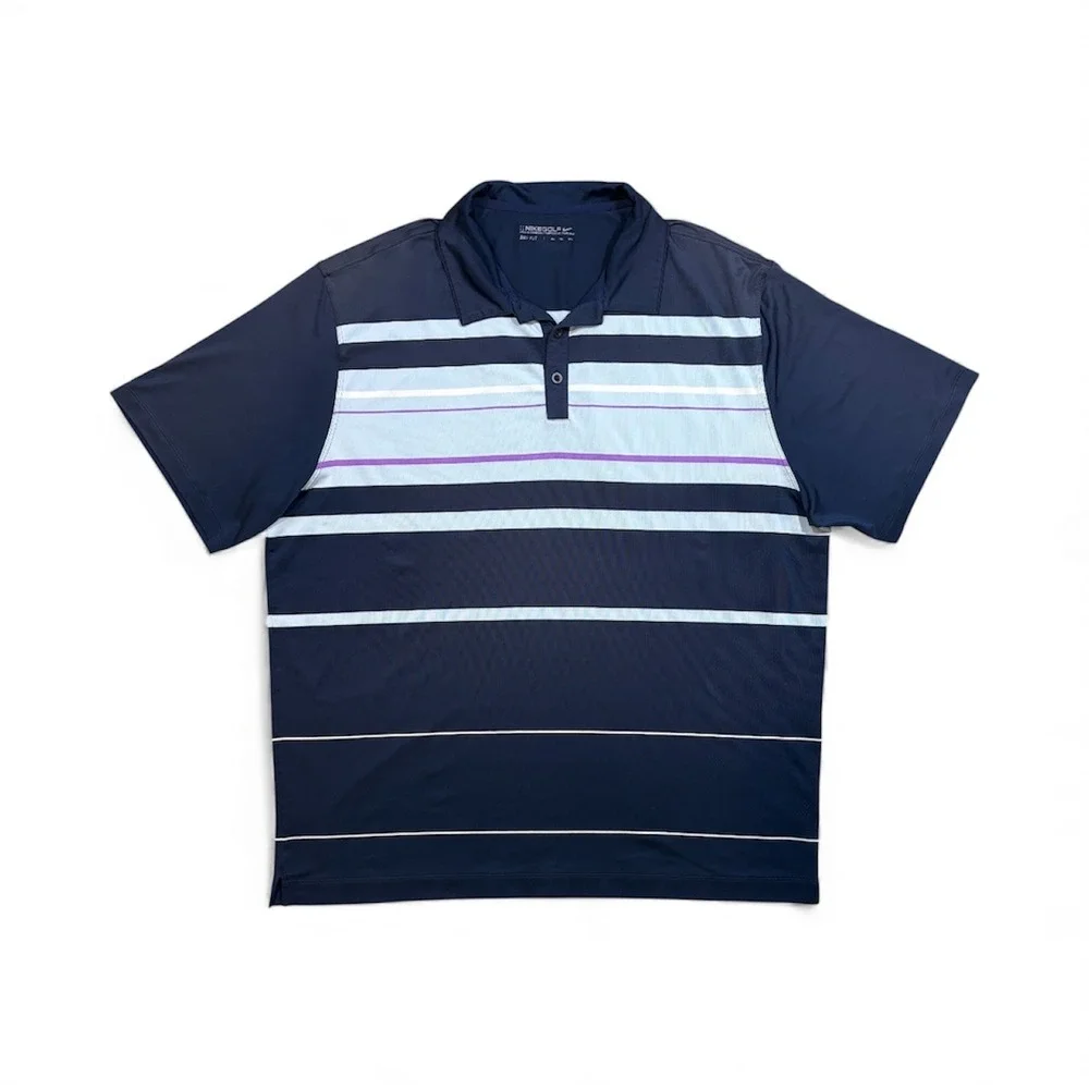 Nike Golf Dri-FIT Golf Polo - Blue/Purple - XXL‎